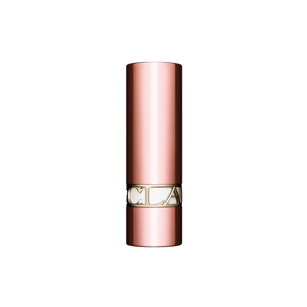  Lippenstifthülle mit Clarins Logo in Roségold als limitierte Edition ohne Lippenstift, nur Ansicht des Case